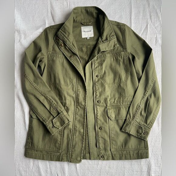 Madewell Surplus Olive Green Fall English Countryside 100% Cotton Jacket sz XXS - Picture 6 of 14